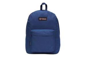 Mochila Basic Lisa Com Bolso Winth Cor Azul Desenho Do Tecido Liso
